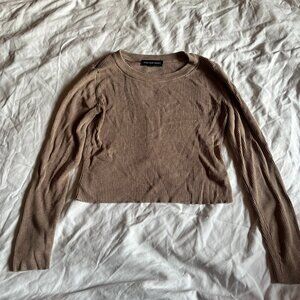 🍁❄️ Street Wear society tan sweater/long sleeve shirt size small